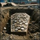 Монеты и гробы Xix века обнаружили во время строительных работ в Петропавловске